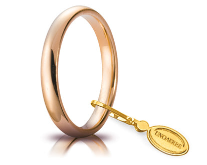 Unoaerre - Fede Comoda mm.3,0 in oro rosa