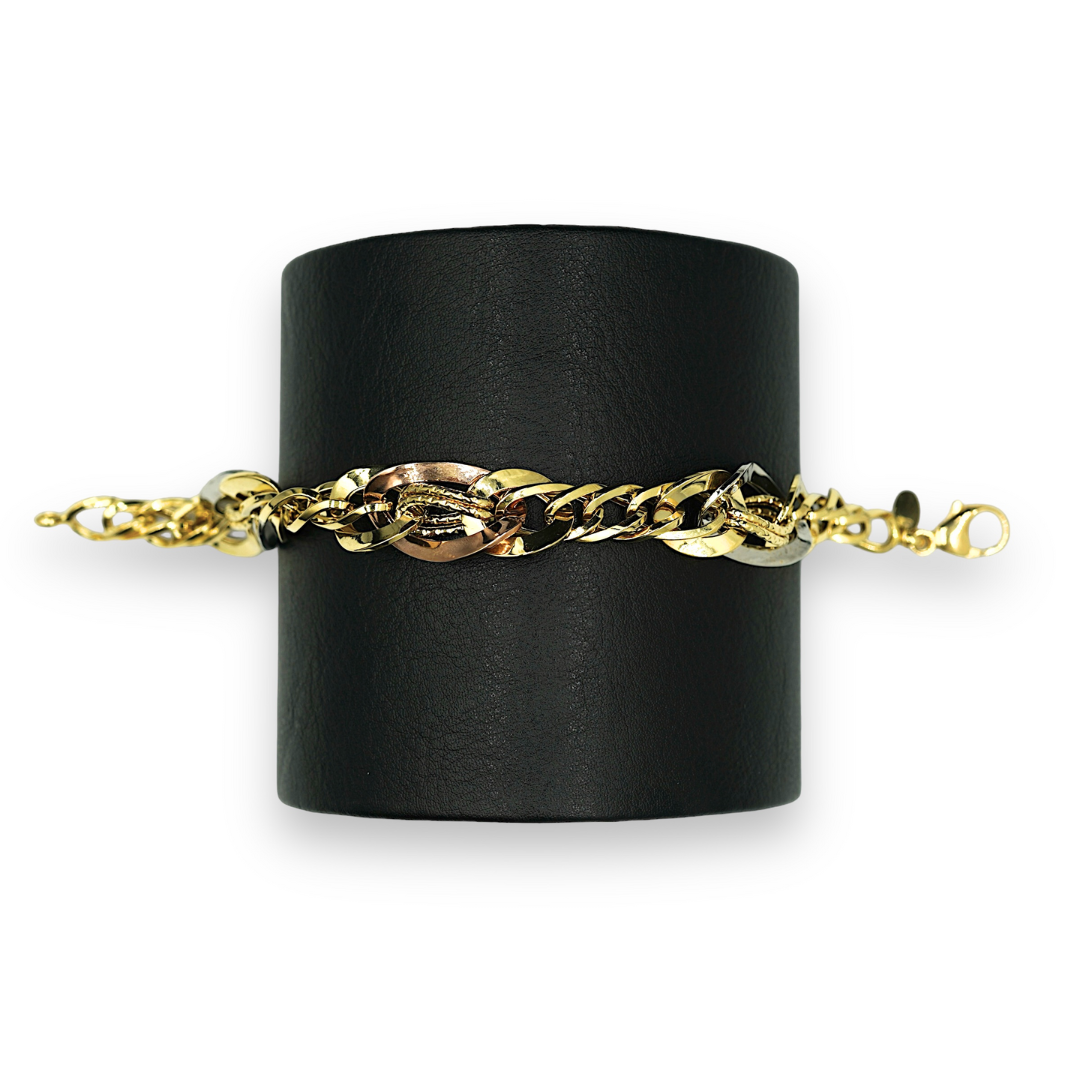 Riccio Oreficeria - Bracciale in Oro Giallo Fantasia