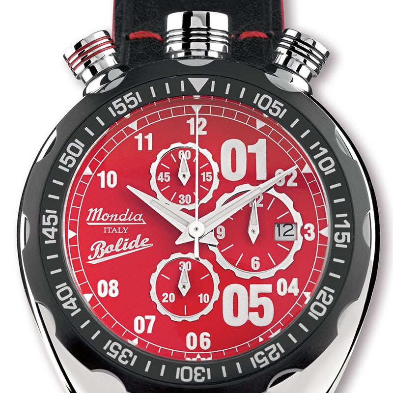 Orologio Mondia crono acciaio bolide rosso mi733ss05rdcp