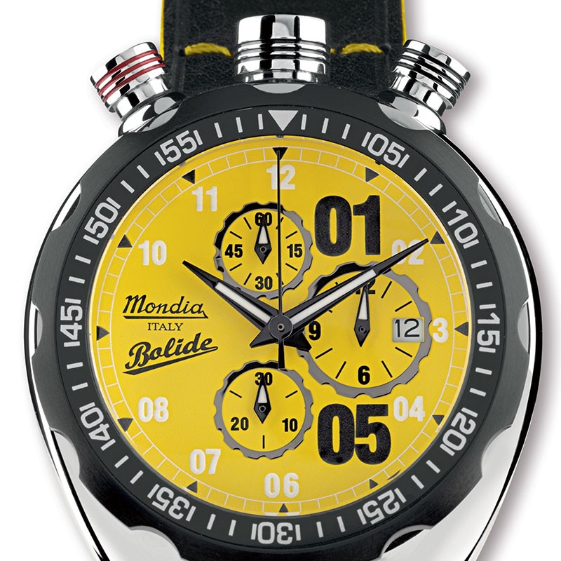 Orologio Mondia crono acciaio bolide giallo mi733ss06ywcp