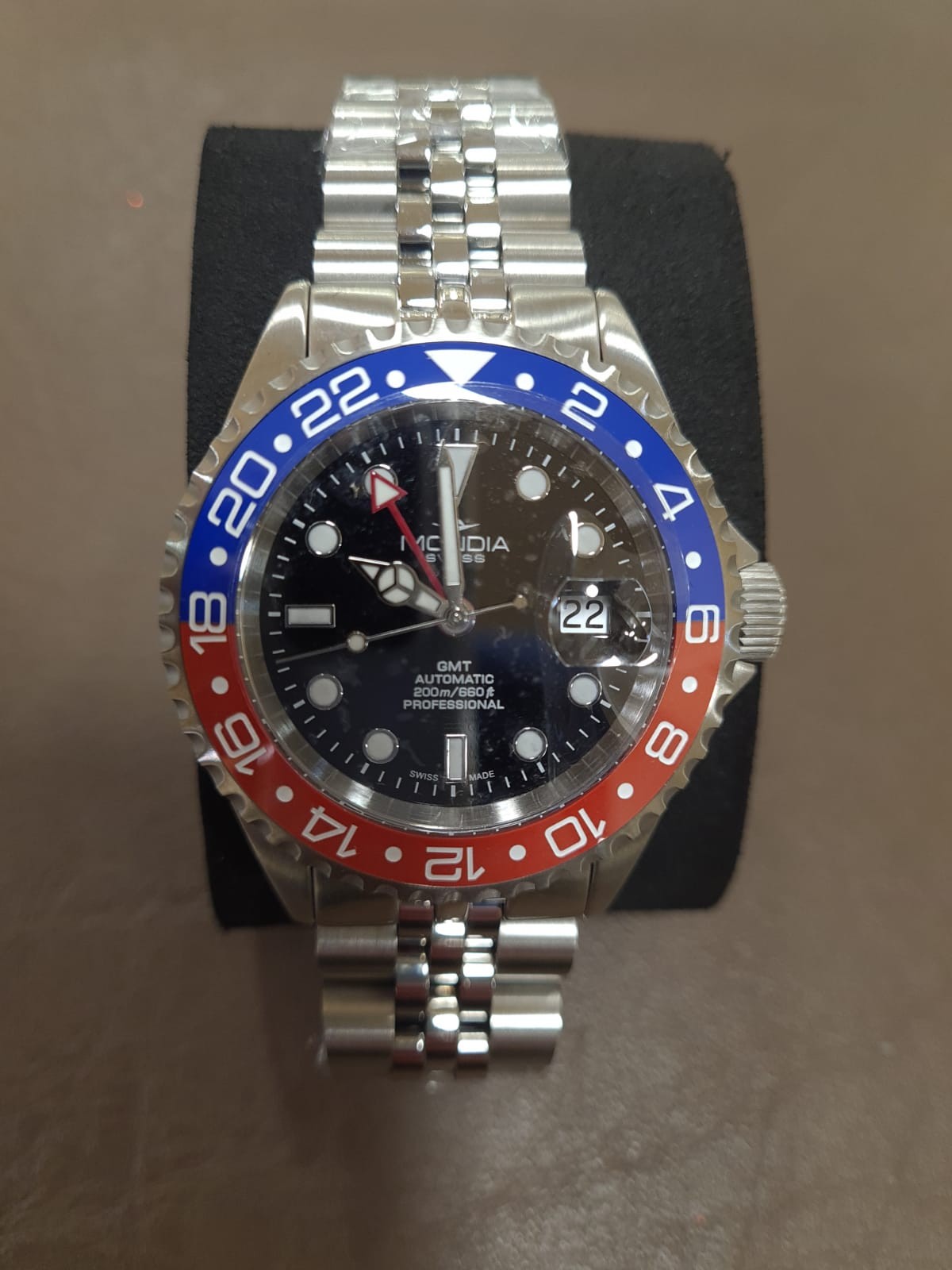 Mondia gmt master modello pepsi swiss made